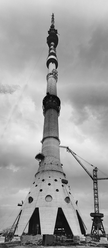 как строили Останкинскую телебашню